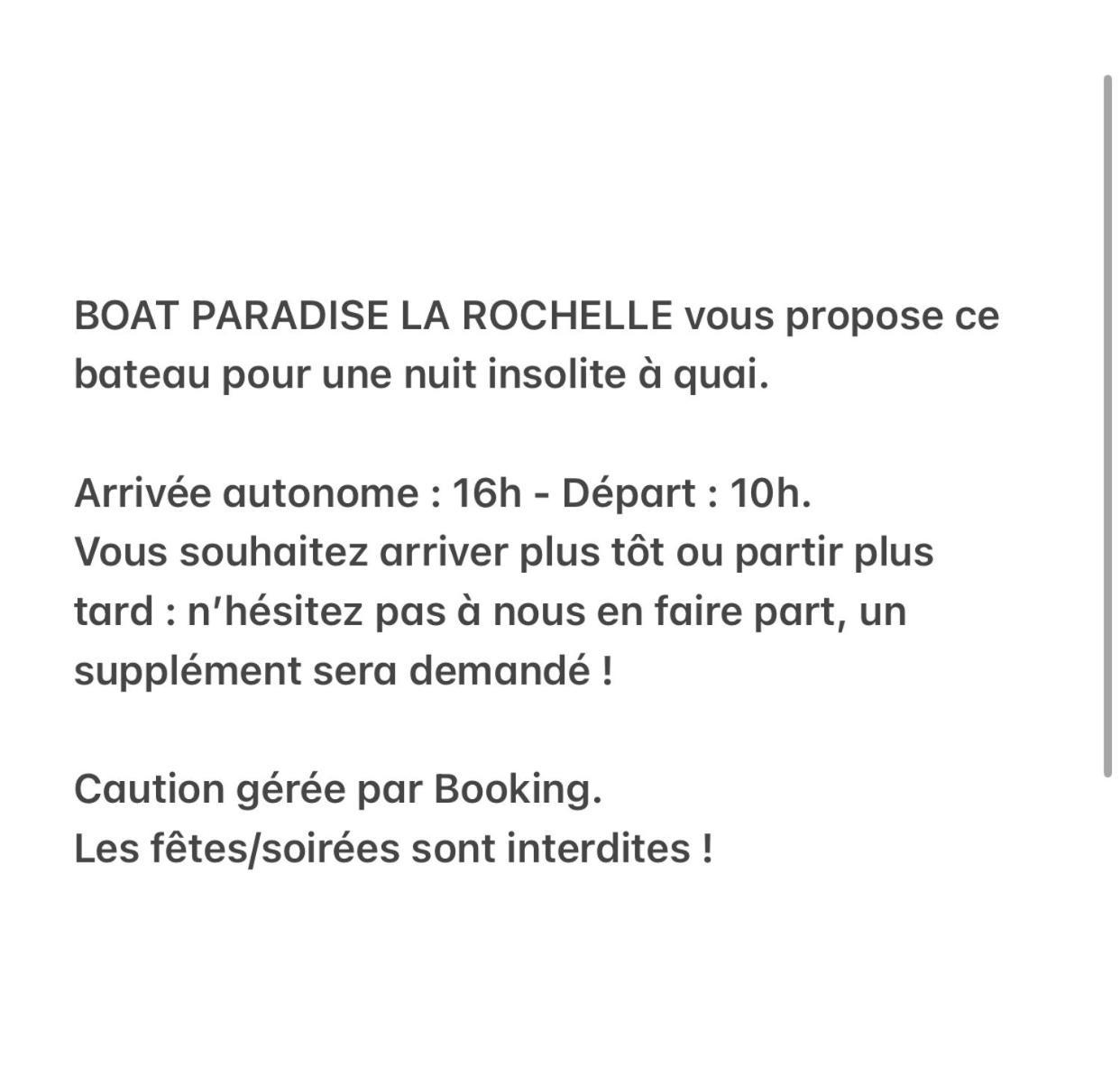 Nuit Insolite Sur Un Bateau Linge Et Menage Inclus La Rochelle  Exterior foto
